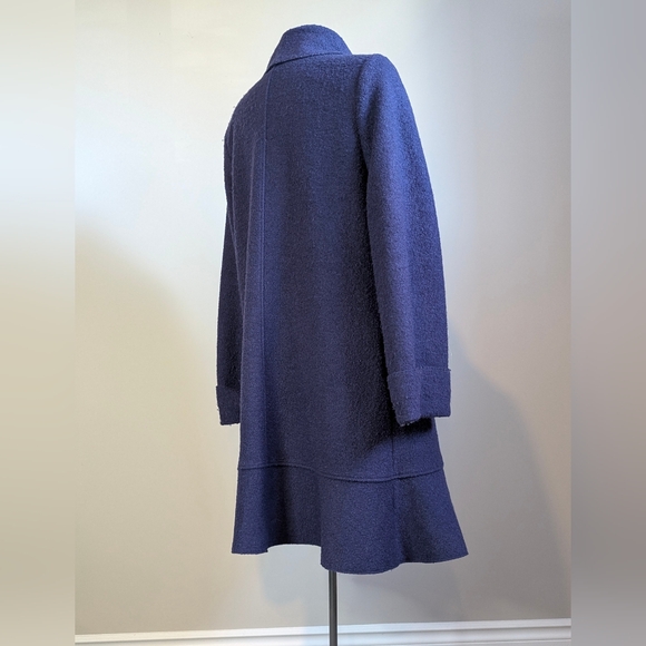 Dramatic Purple Wool Blend Duster Coat Shawl Medium Large Whimsy Goth Fairy - Picture 4 of 11